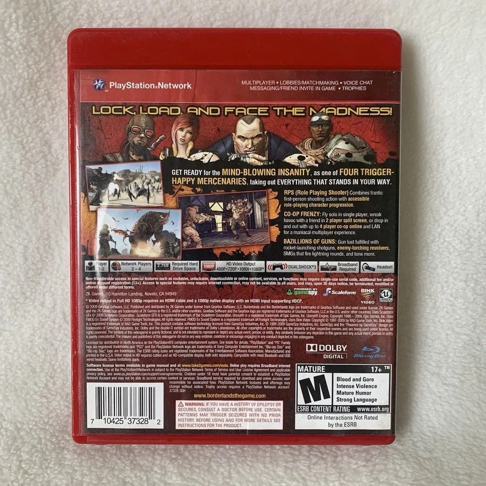 Borderlands Greatest Hits (Sony PlayStation 3, 2009) PS3 CIB